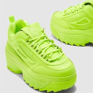 Fila Disruptor II — Neon Green/Yellow